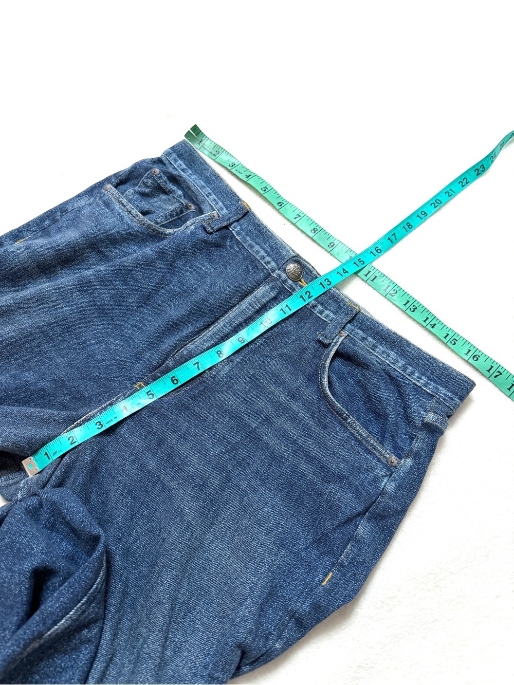RAG & BONE sz 30 MIRAMAR Sophie Wide Leg Printed Jeans Terry Cotton Venice Ankle - Picture 8 of 9